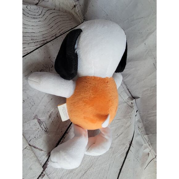 Peanuts Snoopy Jack O Lantern Pumpkin 8in Plush Stuffed Animal Dog Squeak Toy - Picture 3 of 4